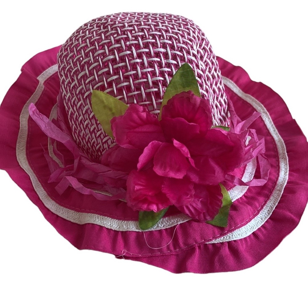 Girls pink sun hat